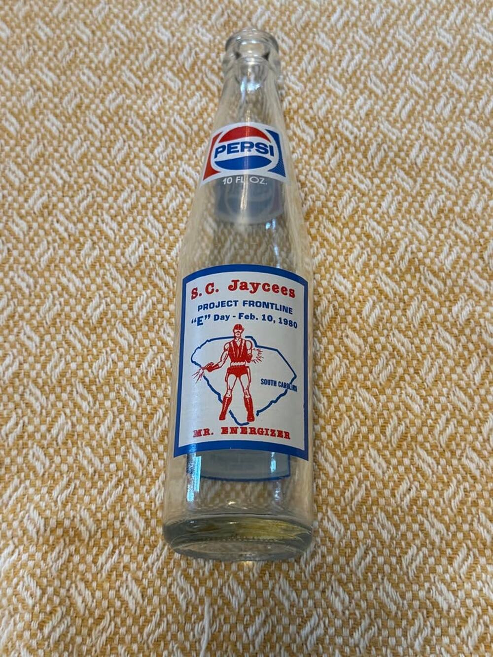 1980 Pepsi bottle for the South Carolina Jaycees’ “Project Frontline”